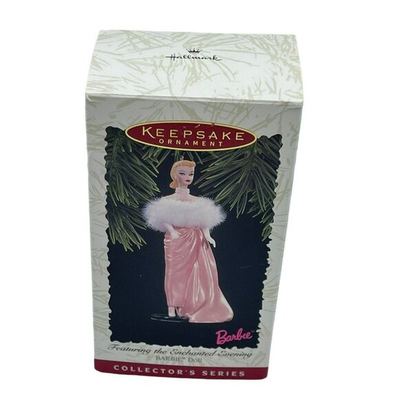 Hallmark Other - 1996 Enchanted Evening Barbie Doll Hallmark Ornament #3 Nostalgic Series In Box